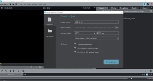 Magix Movie Edit Pro Interface